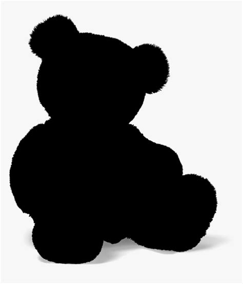 Bear Silhouette Black Teddy Bear Silhouette Hd Png Download