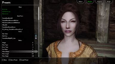 Basic Babes Racemenu Presets At Skyrim Special Edition Nexus Mods And
