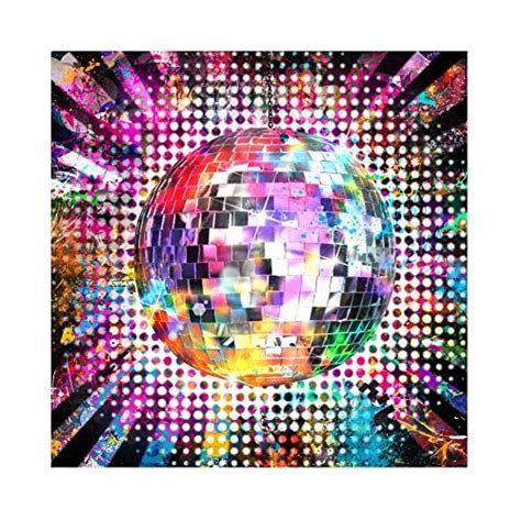 Csfoto 8x8ft Disco Party Backdrop 80s Themed Party Photography
