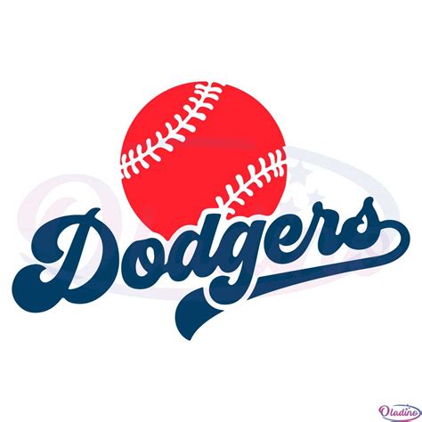 Los Angeles Dodgers Logo Baseball Team Svg Digital File Oladino