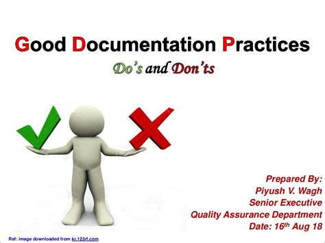 Good Documentation Practices Dos And Donts Gcp