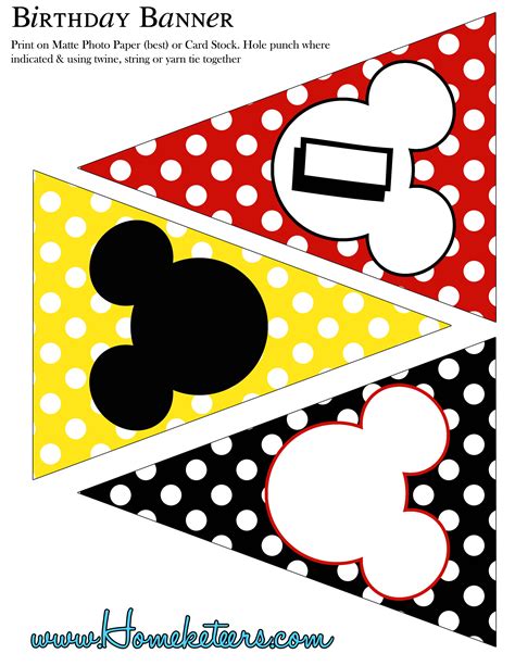 Pick up your free mickey mouse printable set! BIG Mickey Mouse Party Printable Kit