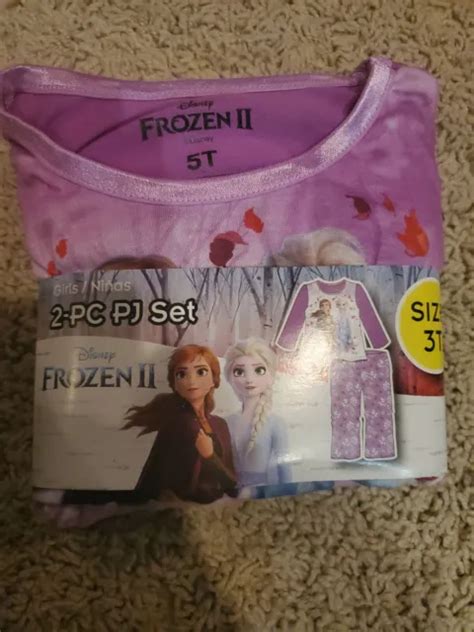 Disney Frozen Ii Girls Piece Sleepwear Set Pajamas Anna Elsa Olaf T