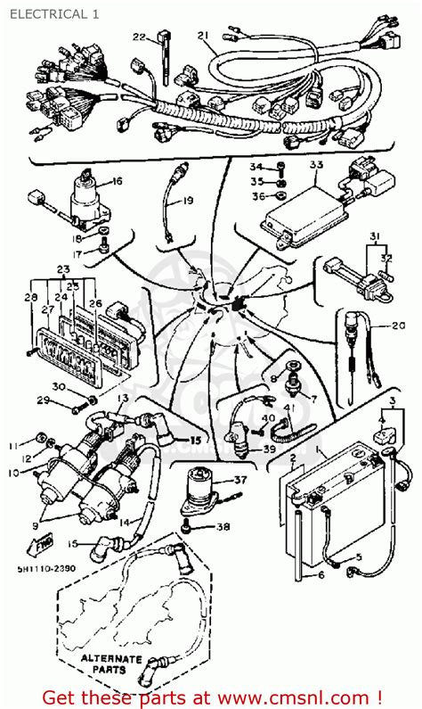Search for yamaha, suzuki, honda, kawasaki, harley and more. Yamaha Xv920rj Virago 1982 Electrical 1 - schematic partsfiche