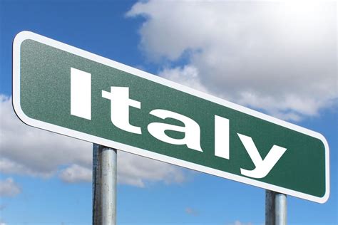 Italy Highway Sign Image