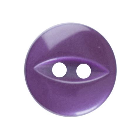 Polyester Fish Eye Button 18 Lignes11mm Purple Trimits Loose