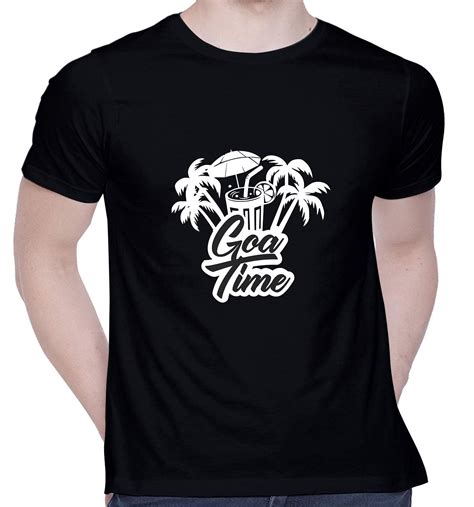 Buy Creativit Graphic Printed T Shirt For Unisex Goa Time Tshirt