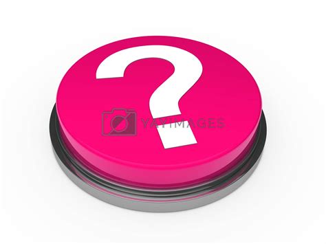 3d Button Pink Question Mark By Dariusl Vectors And Illustrations With
