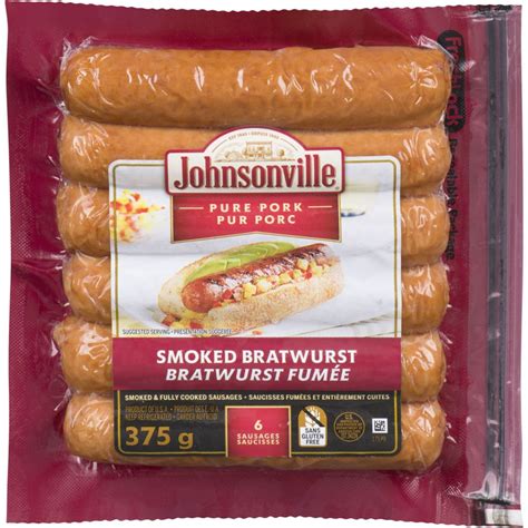 Smoked Bratwurst Sausage Johnsonville 375 G Delivery Cornershop Canada