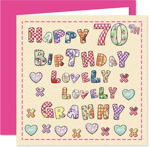 Granny 70th Happy Birthday Card Lovely Lovely Granny 70 Today