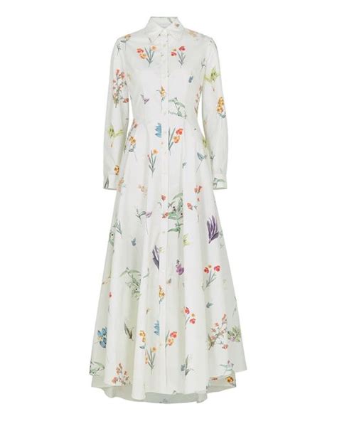 Evi Grintela Juliette White Floral Print Cotton Maxi Dress Lyst