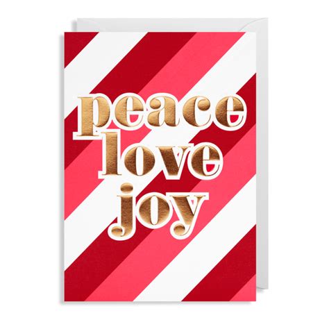 Christmas Card Peace Love Joy