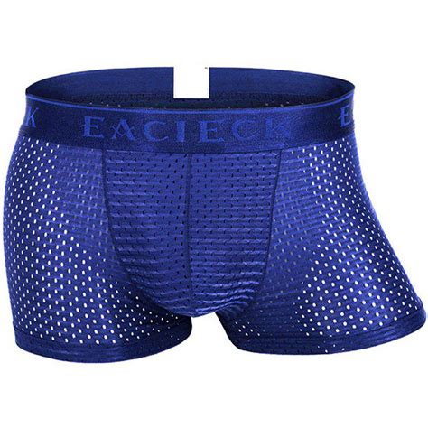 [23 Off] Breathable Ice Silk Sexy Mesh Thin U Convex Boxer Briefs For Men Rosegal