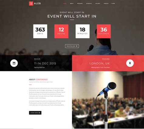 Best Wordpress Themes For Events And Conferences Radiustheme