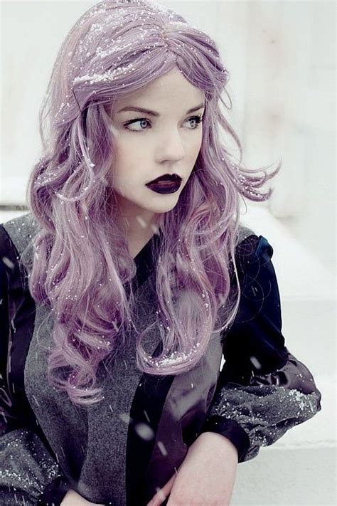 Beautiful Girl With Purple Hair Love Love Love Her Hair