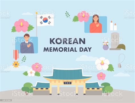 South Korea Memorial Day June 6 Stock Illustration Download Image Now