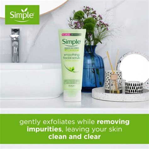 Simple Kind To Skin Smoothing Facial Scrub 75ml Skin Superdrug