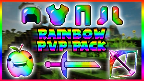Minecraft Pvp Texture Pack Rainbow Pvp Pack Funnydogtv
