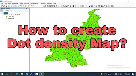 How To Create Dot Density Map Arcgis Gis Esri Arcgistutorial Youtube