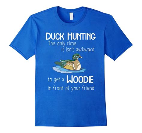 Mens Duck Hunting Season Funny Waterfowl Hunter Wood Duck T Shirt Azp