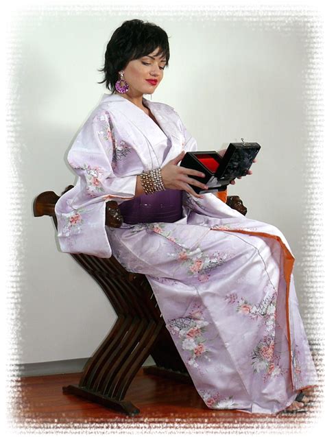 Японское традиционное женское кимоно 1970 е гг Японская традиционная