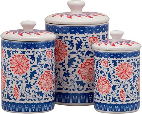 Amazonsmile 10 Strawberry Street Can Red Diamond Kitchen Canister Set