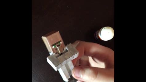 Papercraft Villager Tutorial Minecraft Mobs Papercraft Ep1 Youtube