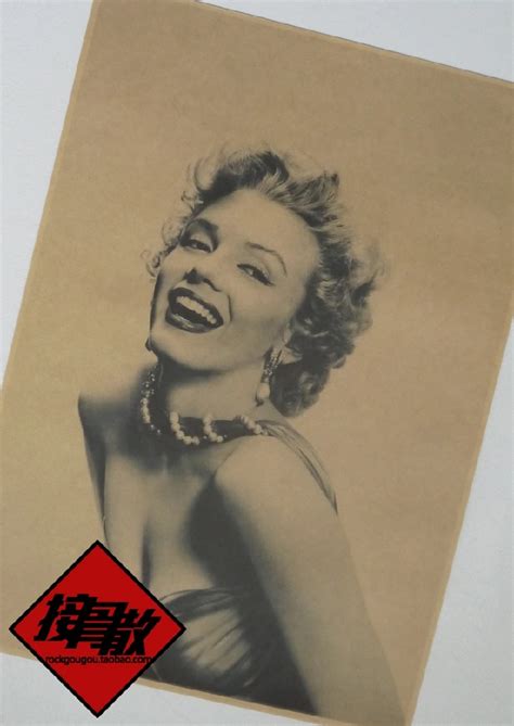 Marilyn Monroe Sexy Goddess Figure Paintings Kraft Paper Posters
