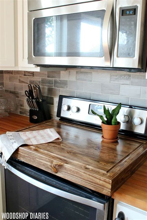 They are the most dense board you can buy that will not dull your knives. Make a DIY wooden stove top cover and add more counter ...