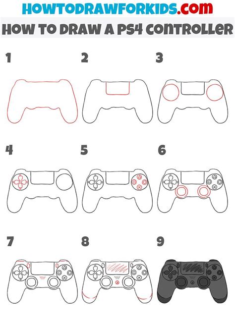 Playstation Coloring Supplies Xbox Controller Pencil And Paper