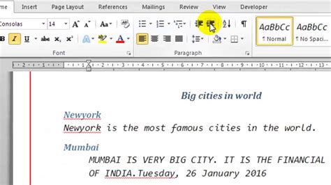 How To Create A First Line Indent In Word 2016 Dadcollector