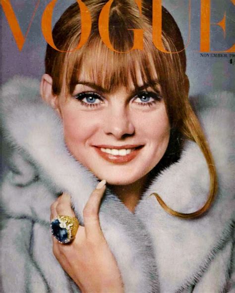 Jean Shrimpton On The Cover Of British Vogue November 1965 ♥ Jean