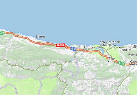 Kaart Michelin La Franca Plattegrond La Franca Viamichelin