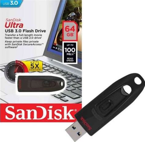 Sandisk 64gb Ultra Usb 30 Flash Drive Sdcz48 064g U46 Buy Best