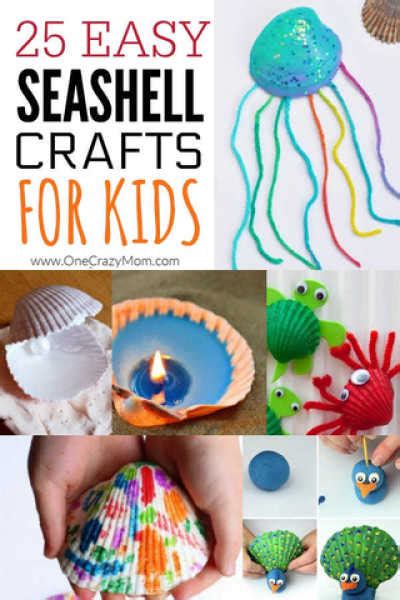 Seashell Crafts For Kids 25 Craft Activities With Shells