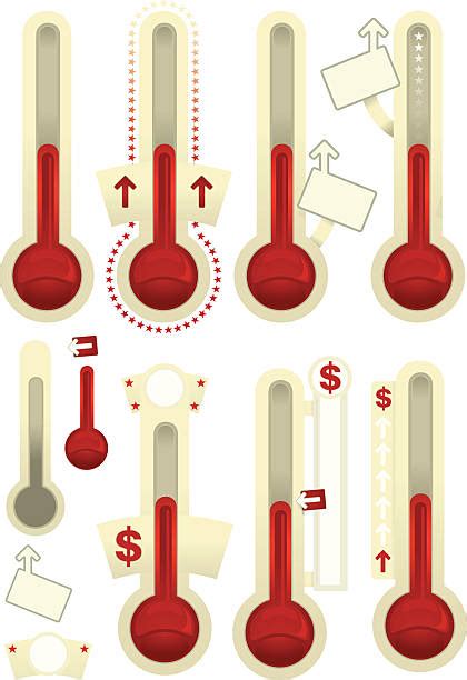 Royalty Free Fundraising Thermometer Clip Art Vector