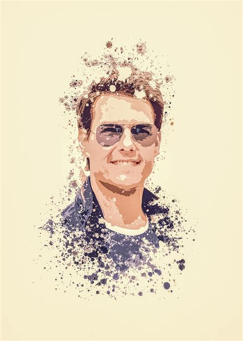Tom Cruise Splatter Painting Painting By Milani P Pixels