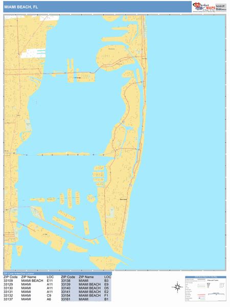 Miami Beach Zip Codes Map Maping Resources