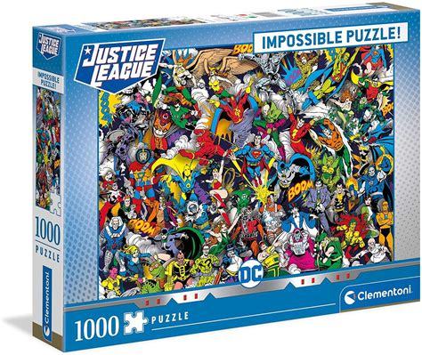 Clementoni Dc Comics Impossible Jigsaw Puzzle 1000 Pieces Pdk