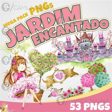 Kit Digital Jardim Encantado Aquarela Pague 1 Leve 3 Elo7