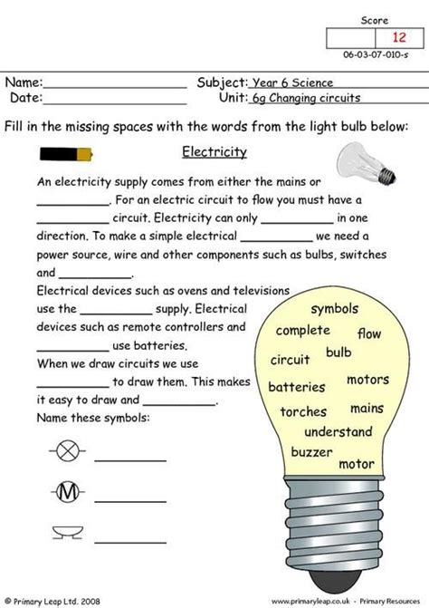 electricity worksheet google search science electricity science