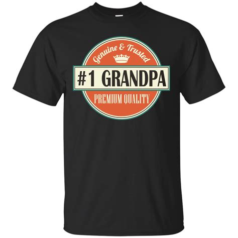 Mens Number 1 Grandpa T Shirt 1 Grandfather Fathers Day T Fathers Day T Shirt Amyna