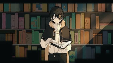 Anime Boy Reading Book Wallpaper Anime Boy Anime Anime Boy Books