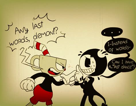 Bendy X Cuphead Tumblr Bendy Pinterest Crossover Gaming And Fnaf