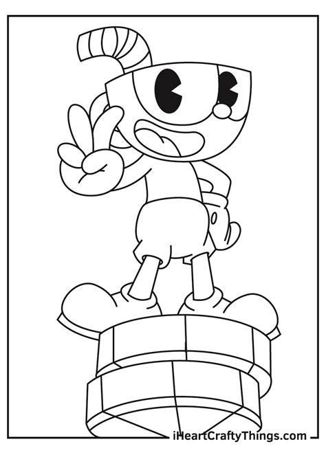 Cuphead Coloring Pages Updated 2021