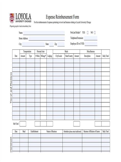 Free 20 Expense Reimbursement Forms In Pdf Ms Word Excel