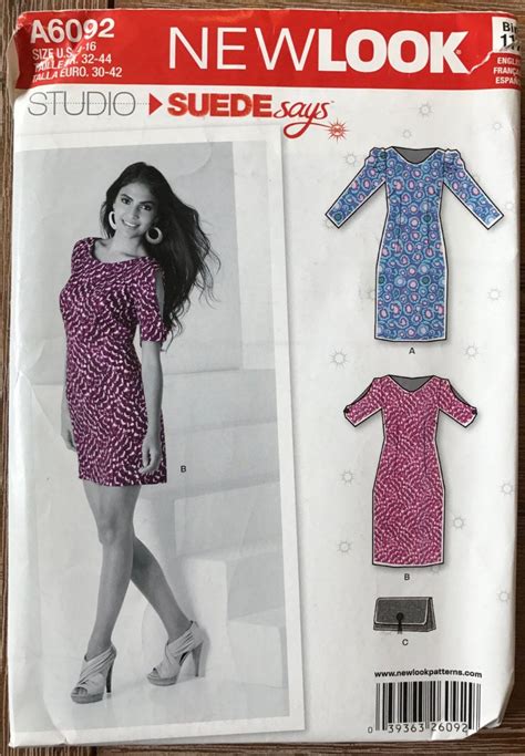 Decorate your phone pattern lock with unbelievable style. UNCUT New Look 6092 Dress Sewing Pattern Size 4-6-8-10-12 ...