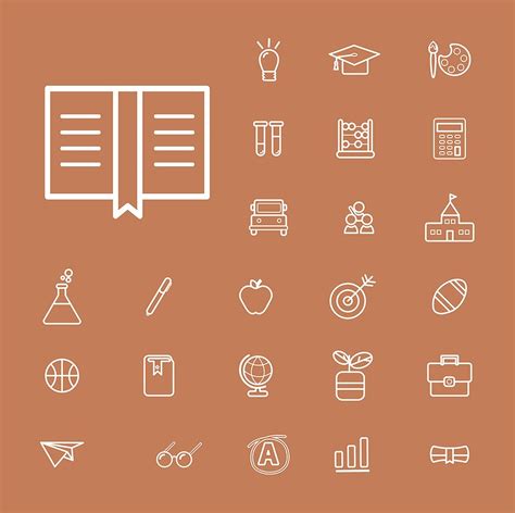 Illustration Of Education Icons Set Free Stock Vector 389557