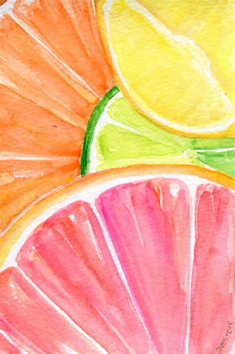 √ Watercolor Paintings Of Fruit