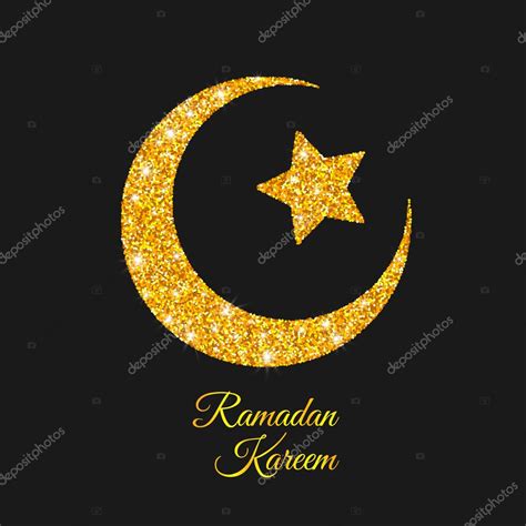 Religião monoteísta fundada por maomé no século vii. Ramadan Kareem. Ramadan de maan. Gouden halve maan en ...
